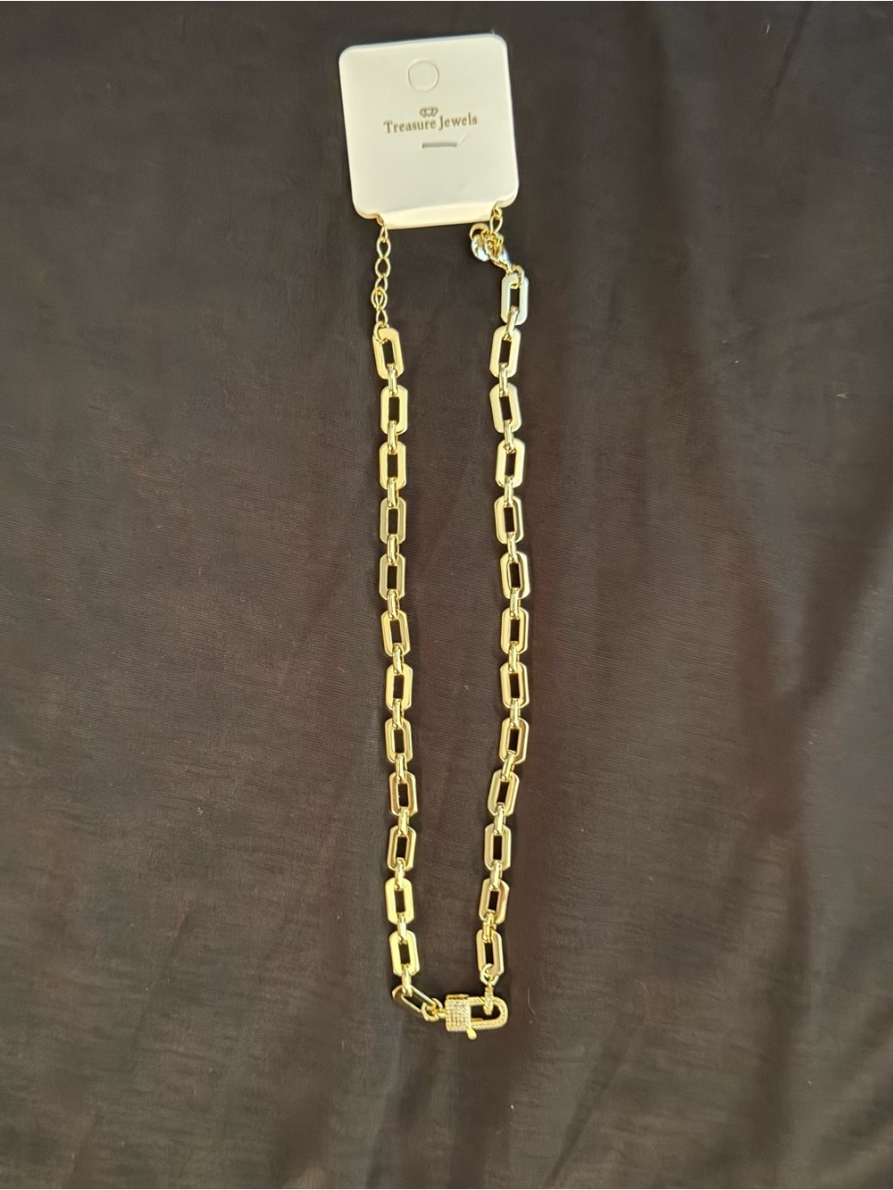 Treasure Jewels lock with shiny crystals.  NWT